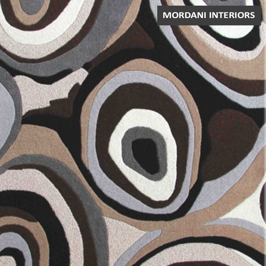 027-A Fantasy Brown Woollen Carpet Rugs